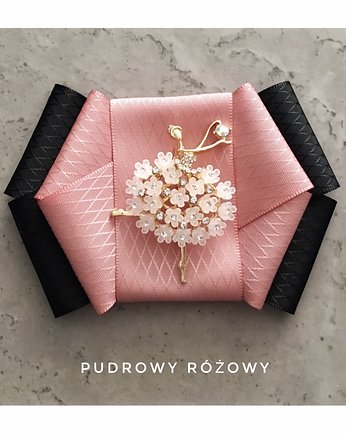 Brosza  z Baletnicą Tancerką New, Pudrowy Różowy