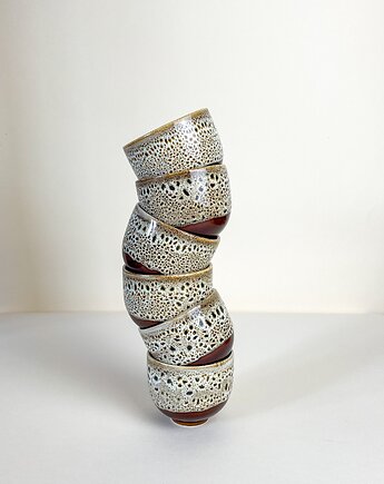 Czarka espresso 60ml [miodowa w cętki] retro vintage, FORMY PROSTE