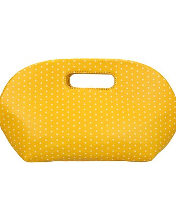 Torebka skórzana żółta DOTTY marki Bolsa, Bolsa