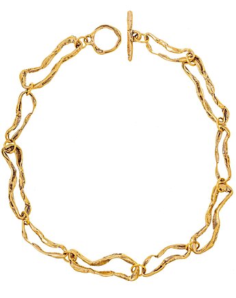 Mosiężna Kolia z kolekcji Fale, MaMjewellery