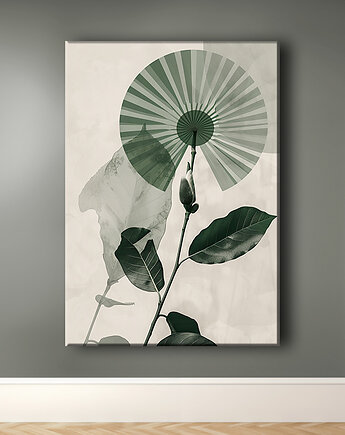Magnolia - Obraz na płótnie - Druk Blejtrama - Chiński Orient, Zen #6, Black Sapphire Art