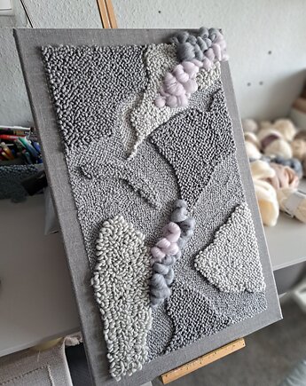 Obraz  punch needle, PUCHAKI