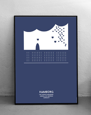 Elbphilharmonie w Hambubrgu  - plakat 50x70 cm, Rafal Stefanowski