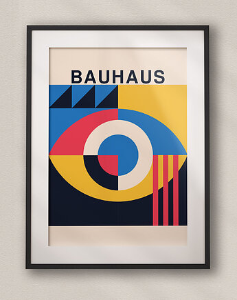 Minimalistyczny plakat - Bauhaus #25 - Do salonu, sypialni, biura, DAPIDOKA