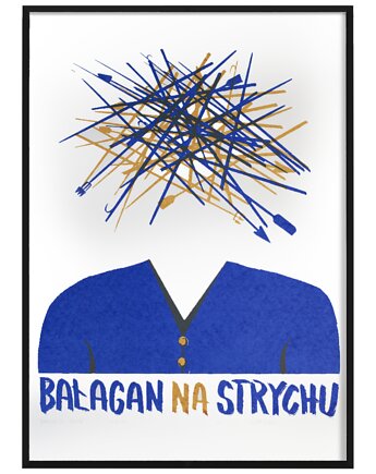 Plakat Bałagan na Strychu blue, Pracownia Witryna