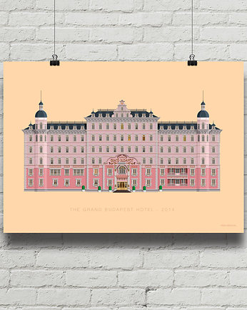 Plakat Grand Budapest Hotel, minimalmill