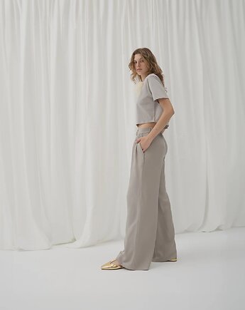 Spodnie Glad paloma beige tencel, Patchouli