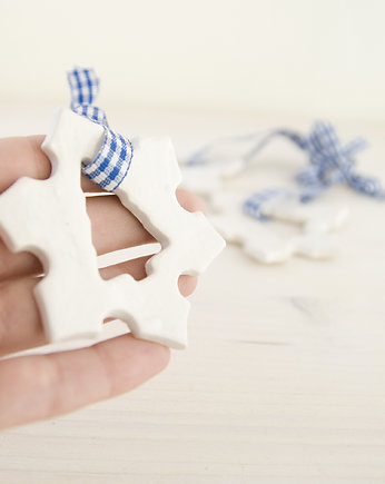 Ceramiczne śnieżynki. , imkadesign