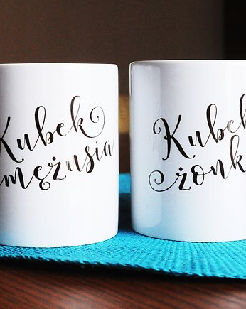 Kubek mężusia, żonki, kubki dla małżeństwa, zestaw, Sowia Aleja