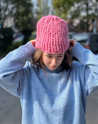 100%  MERINO czapka unisex, PANAPUFA