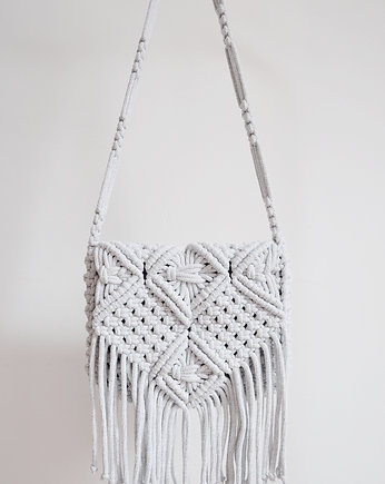 Macrame Bag Siena M Boho Torba z frędzlami, pastelknots