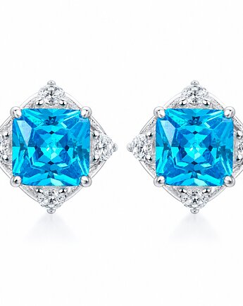 Kolczyki srebrne Moissanite, Culm Timepiece