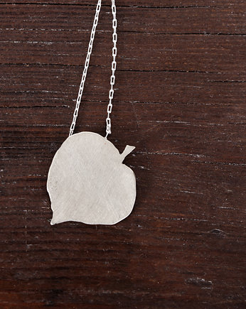 Łańcuszek ze srebrnym liściem lipy, OSOBY - Prezent dla Kobiety