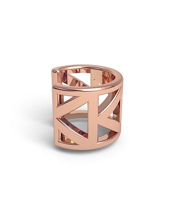 Nausznica GEOMETRIC -srebro,złoto,róż, ISSI Jewelry