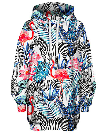 Bluza Oversize Tunika DR.CROW Flamingi, DrCrow