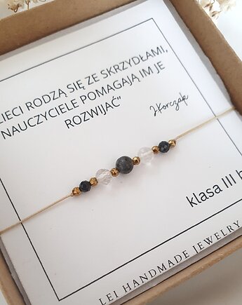 Bransoletka na DZIEŃ nauczyciela, LEI handmade 