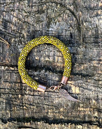 Bransoletka koralikowa Antique Olivine, Blackballoon