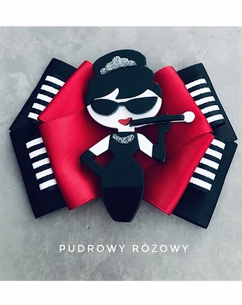 Brosza Audrey Glamour Nowa Kolekcja 1 szt, Pudrowy Różowy