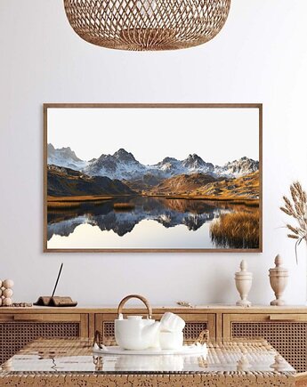 PLAKAT GÓRY zdjęcie górski krajobraz jesienny, black dot studio