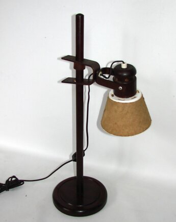 Lampa stołowa, Szwecja GB Solbackens Svarveri, lata 70, Relikt design