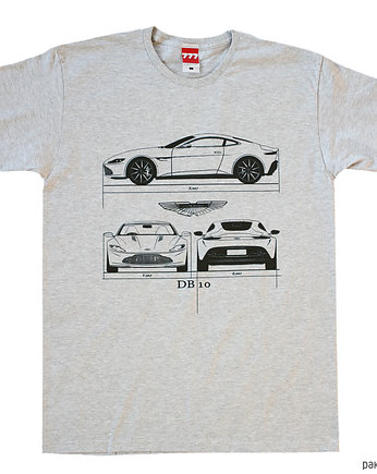 koszulka ASTON MARTIN DB10 GRAY tshirt, 777 Tshirts