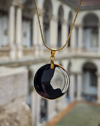Czarny wisiorek Dolci, Figa handmade accessories