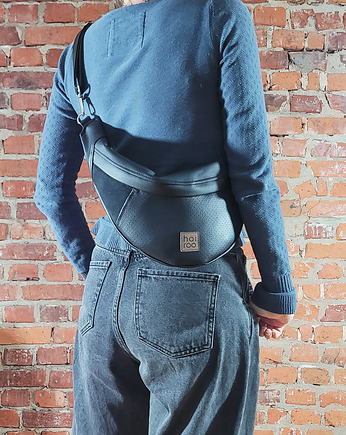 Nerka "Haru" czarna mix ekoskóra no waste, hairoo