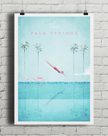 Palm Springs - vintage plakat, minimalmill