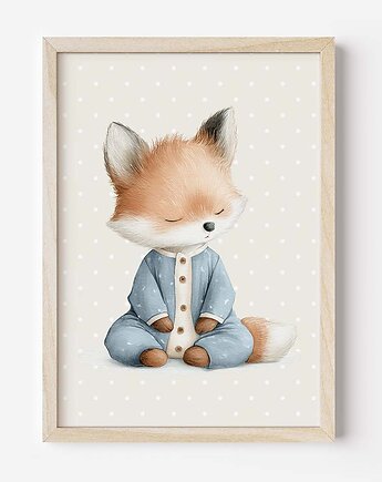 Plakat Na Ścianę Dla Dzieci Lisek nr. 1, Dekoracjan