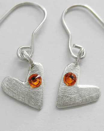 Kolczyki srebrne SERDUSZKO, Katarzyna Kaminska ART