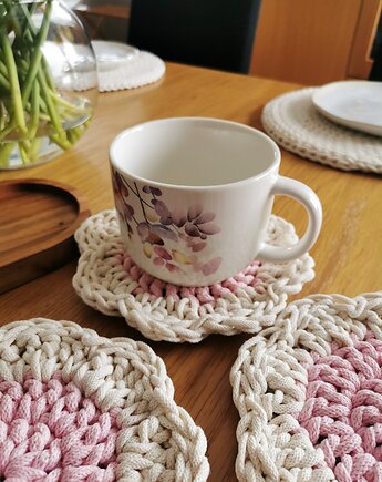 Podkładki kwiatki pod kubek 6 szt., Lana Design