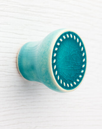 Gałka do mebli turkusowa, wz.12, pracowniazona