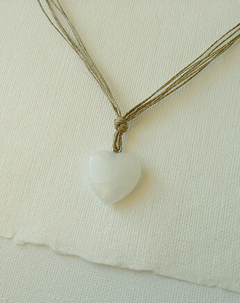 Kryształowe serce Naszyjnik lniany, galeria nuit