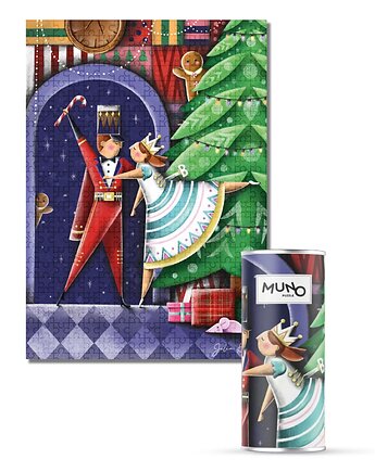 Puzzle 500 "Once Upon a Christmas" by Julia Kraska w tubie, MUNO puzzle