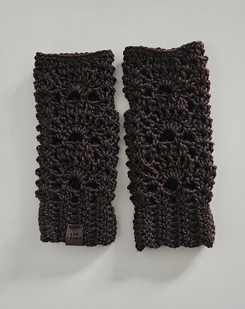 Mitenki retro z wełny, Las i Łąka