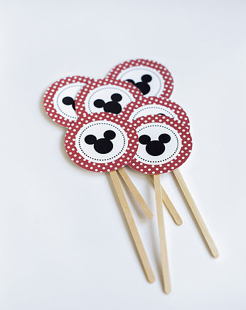 Pikery do babeczek MYSZKA MICKEY 6 szt, WOW party