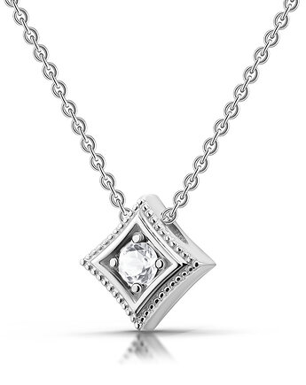 Modena - Srebrny naszyjnik z topazem, Kuźnia Srebra