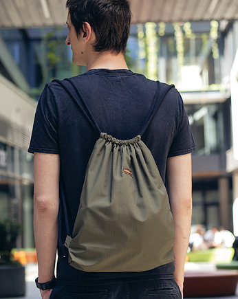 Męski workoplecak basic khaki, raspberi