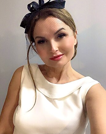 Fascynator Blanka CZARNY /inne kolory, MONIKA SAXTON LUXURIOUS MILLINERY
