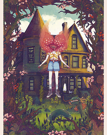 Ilustracja OM, kamilamoth