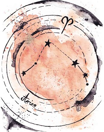 Plakat Baran konstelacja Znak Zodiaku Aries, My Moment