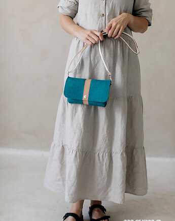 Marmollada - torebka filcowa nerka TURKUS + b, marmollada