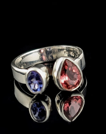 Pierścionek turmalin z tanzanitem, Pracownia Neores