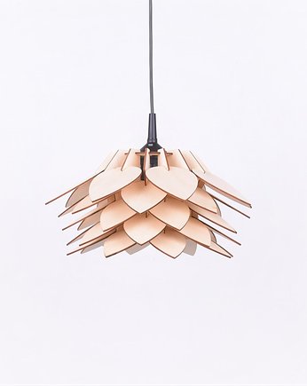 Lampa wisząca z drewna SKANDYNAWSKA LED drewniana, smxdsgn