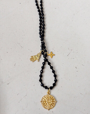 Naszyjnik Onyks z zawieszkami Oko proroka, Chmolowska Jewellery