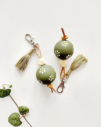 Zestaw breloków w kwiaty, BohoHome