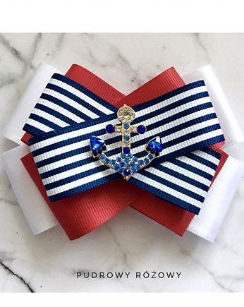 Brosza Marynarska MARINE  NOWOŚĆ!, Pudrowy Różowy