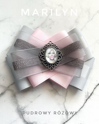 Kolekcja Brosz z Marilyn Monroe NOWOŚĆ Ikona Stylu, Pudrowy Różowy