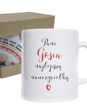 Kubek dla nauczycielki nauczyciela, na dzień Nauczyciela, przedszkolanki, Sowia Aleja