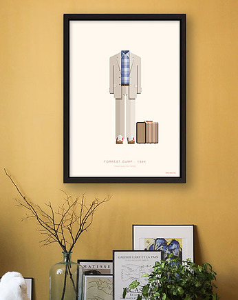 Forrest Gump - plakat 50x70 cm fine art, minimalmill